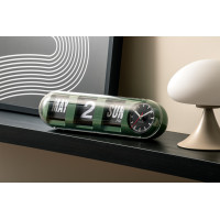 Nástenné hodiny Tube Flip Karlsson KA6032GR, 14cm